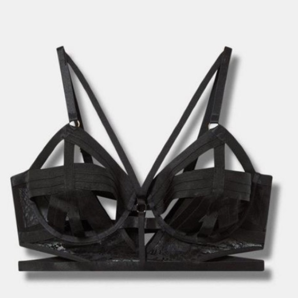 TORRID NWT Strappy Vixen Elastic Cup Underwire Bra - Picture 4 of 5